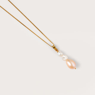 Triple freshwater pearl necklace