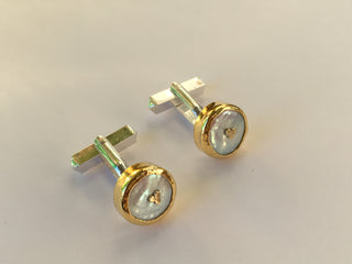 Pearl cufflinks for Cees