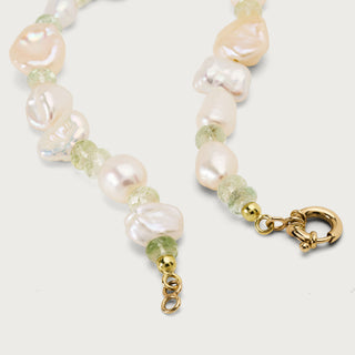 Mixed pearl beryl bracelet