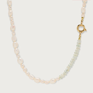 Mixed pearl beryl necklace