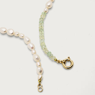 Mixed pearl beryl necklace