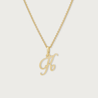 Initial charm necklace