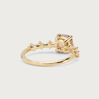 Cushion zircon ring