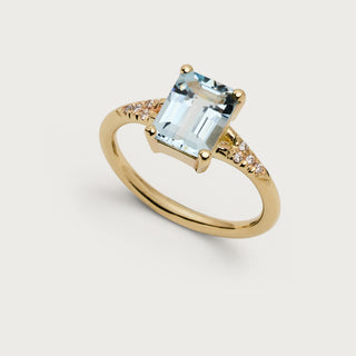 Viv aquamarine ring