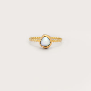 Dotted freshwater pearl ring