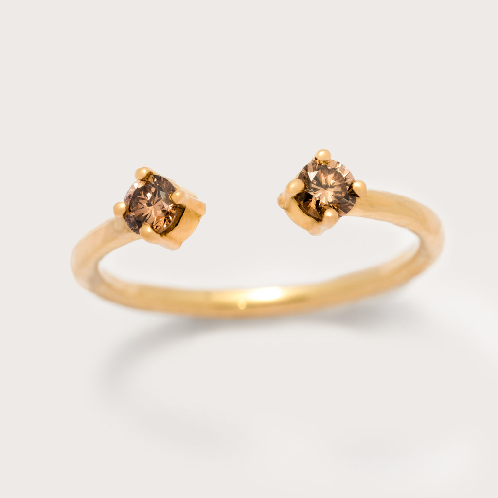 Double chocolate ring - Charlotte de Koomen Jewelry