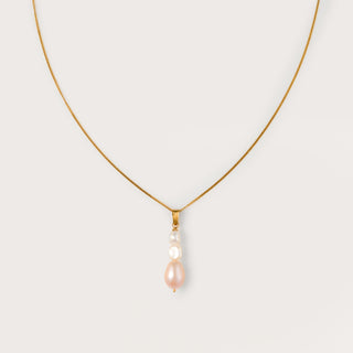 Triple freshwater pearl necklace