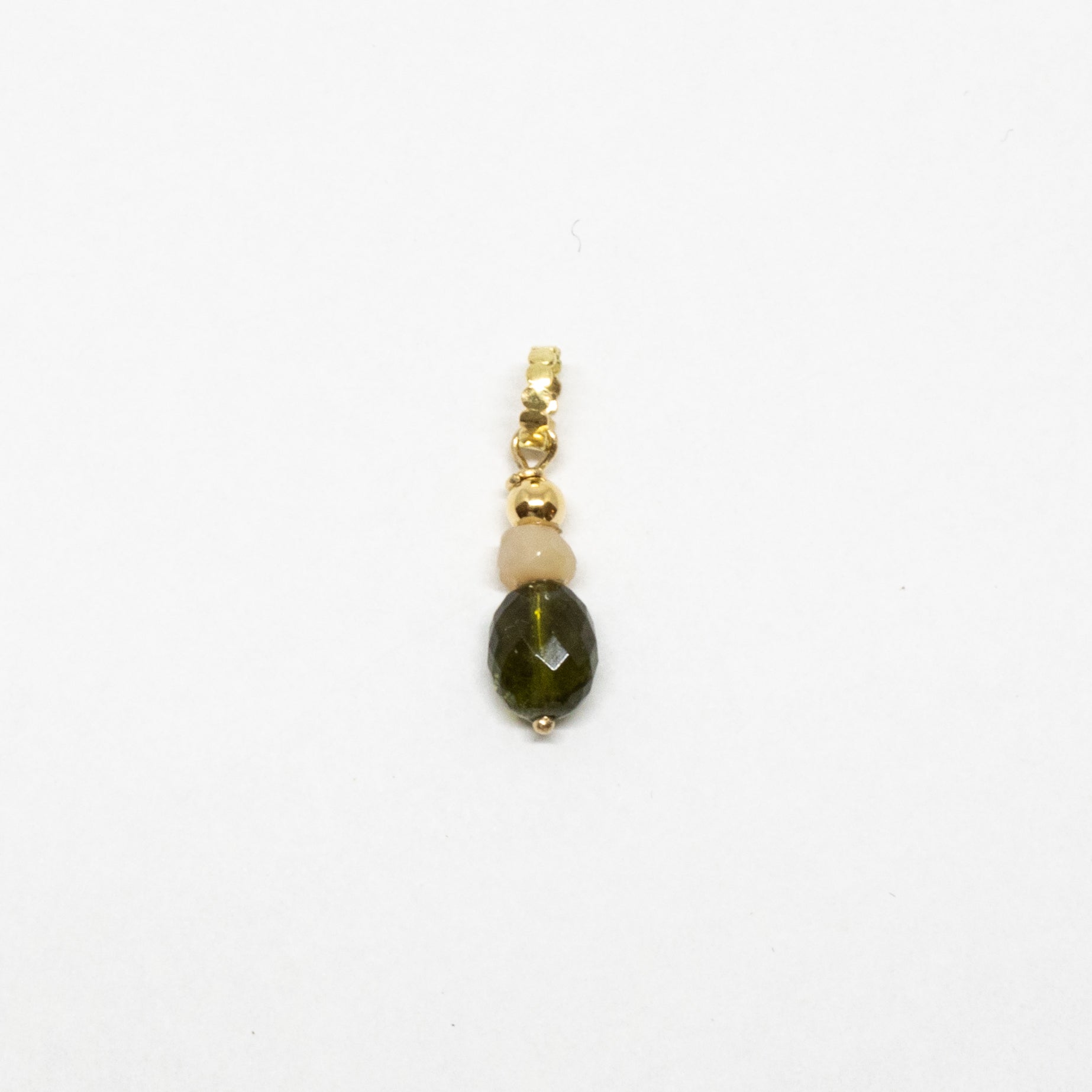 Double tourmaline charm