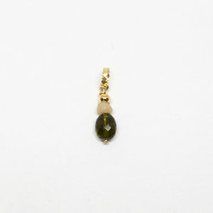 Double tourmaline charm