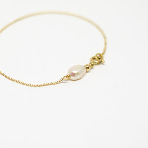 Single freswater pearl bracelet