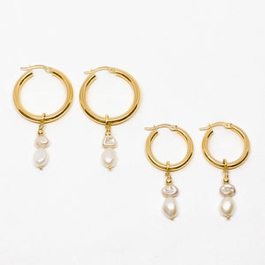14ct gold hoops